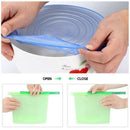 Reusable Silicone Food Storage Kit, 4 BPA Free Food Storage Bags with 6 Sil