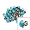 20 pcs Round Blue Turquoise Rapid Rivet Stud Leathercraft Decorations DIY  CXH