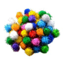 50Pcs 3cm Assorted  Pom Poms Pompoms for Hobby Supplies and DIY Creative Crafts