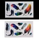 New Large Feather Pattern Removable Waterproof Temporary Tattoo Body Art StiA3C