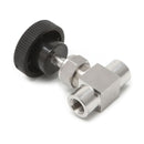 1/8" 915PSI Needle Valve Female Thread 304 Stainless Steel Flow Control Shut Off