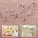2x Multi-function Stainless Steel Hook Car Seat Hanger Bag Coat Holder Organizer