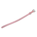 Pink PU Leather Dogs Cats Pets Puppy Neck Safety Collars XS