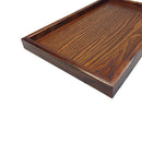 Natural Wood Serving Tray SPA Tea Food Server Dishes Platter Brown Plate-XS