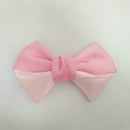 Bow Hairpin Women Ponytail Holders Clip Headwear Hair Accessories (Pink) A