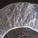 50pcs Disposable Hat Hotel One-Off Elastic Shower Bathing Cap Hair Clear Salon