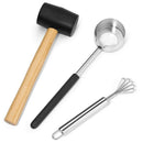 Coconut Opener Set For Young & Mature Coconuts By Coconut Tools For Meat Re