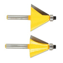30 Degree & 22.5 Degree Chamfer Edge Forming Router Bit - 1/4" Shank