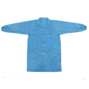 Men Women Blue Point Collar Anti Static Clean Room ESD Overall Gown w Cap X
