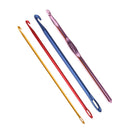 4Pc Aluminum TUNISIAN AFGHAN Crochet Hook Knit Needles Sewing Tools 2.75-5mm