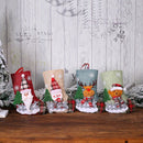Christmas Socks Set Santa Claus Elk Candy Gift Bag Christmas Tree Hanging D E3Q8