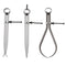 6'' 150mm Set of 3, Inside, Outside and Divider Spring Caliper Sets
