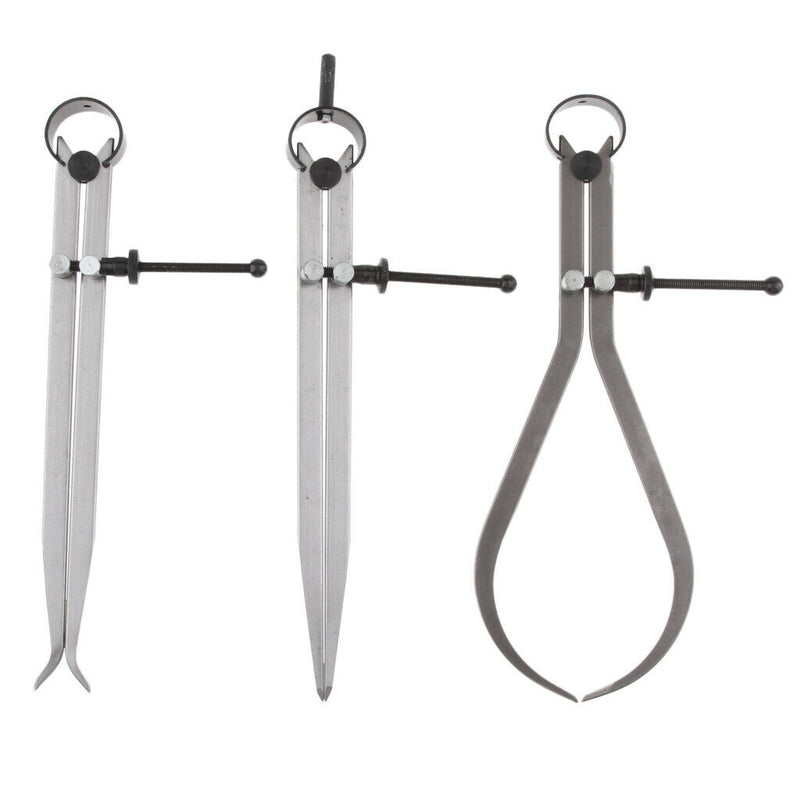 6'' 150mm Set of 3, Inside, Outside and Divider Spring Caliper Sets