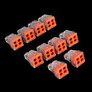 10Pcs PCT-104 wire connector for junction box 4 pin conductor terminal block MG