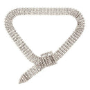 Fashion Luxury Full Big Rhinestone Necklace Women Chunky Necklace Wedding J Q7R5