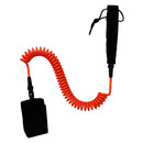 Surfing Sports Orange Coiled SUP Surfboard Leash with Ankle Strap 8ft or 2.44m