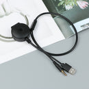 USB & 3.5mm aux to bluetooth audio aux & usb female adapter cable for car 3C