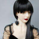 Gothic Wind Earrings Devil Death Devil Witch Pendant Earrings Halloween CostV5S7