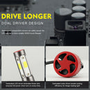 4-Sides LED Headlight Kit Hi/Lo Power Bulb 6000K Super Bright Head Light Lamp