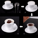 Excellent 16X Coffee Latte Mold Cappuccino Cake Cookie Stencil Template Decor OS