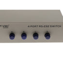 4Ports Manual Parallel DB9 Serial RS-232 Data Sharing Switch 4-in-1-out
