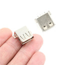 10Pcs Usb Type A 180 Degrees Socket Female Solder Plug Adapter Connector S ME