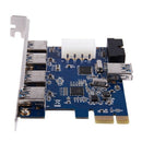 PCI-E Express Adapter A 5 USB 3.0 ports HUB New Internal Expansion Card
