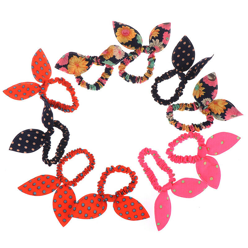 10x Girls hair band mix styles bowknot rabbit ears elastic hair ropes OZ