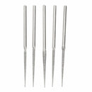 5 X 70mm Diamond Coated Stone Grinding Burrs Bur Bits Rotary Tool Set 3mm Shank