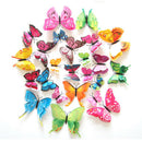 Creative Double-Layer Color Butterfly Wall Paste 12  color A