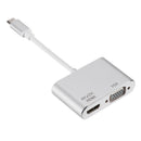 Type C To Hdmi Vga Video Cable Type-C Adapter Dock Hub Usb-C To Hdmi 4K Vga