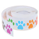 500pcs Colorful Paw Print Stickers Dog cat Paw Labels Stickers reward stic- OZ