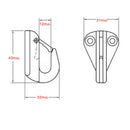 2 Pack Stainless Steel Marine  Spring Hook Fending Hook 43mm