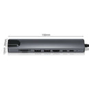USB Ports 8 in1 Type-C HUB Converter 4K HDMI 2 USB3.0 C PD SD/TF RJ45 Adapter UK