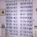 Cartoon Voile Blackout Curtains for Kids Room Window Curtains Tulle Sheer3cT