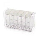 Transparent Spice Jar Colorful Lid Seasoning Box 6Pcs/Set Kitchen Tools Sal D8G2
