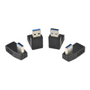 4PC USB A Male To Female Extension Cable 90Degree Right