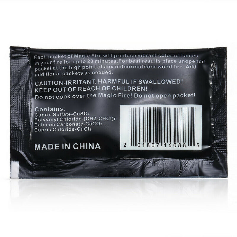 Mystical Fire Magical Games Tricks Bonfire Camp Fire Colorful Flame Powder Fun