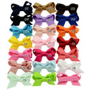 20PCS Baby Girls Hair Bows Boutique Alligator Clip Grosgrain Ribbon Hairpins Jï¼D