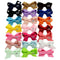 20PCS Baby Girls Hair Bows Boutique Alligator Clip Grosgrain Ribbon Hairpins Jï¼D
