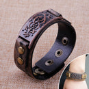 New Men Leather Belt Cuff Bracelet Wristband Women Bangle Cool Brown Punk Rock