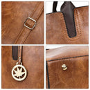 3PCS Women's Bag Set Fashion PU Leather Ladies Handbag Solid Color Messenge