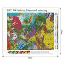 5D DIY Full Drill Diamond Painting Birds Flowers Cross Stitch Embroidery