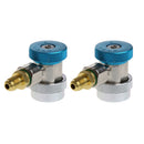 2Pcs Car Auto Freon R134A H/L Quick Coupler Adapters Air Conditioning Refri U4K3