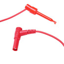 2x Security 4MM Banana Plug to Test Hook Wire Cable Set For Multimeter 3A 1