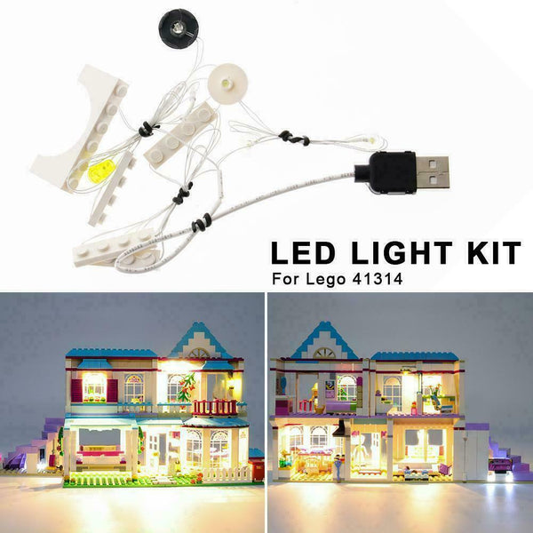 LED Light Up Kit For Stephanie's House Lighting for DIY LEGO 41314 K1T6