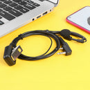 QX-108 Walkie Talkie Earphone 2 Pin K-Type PTT Earpiece for Baofeng Kenwood A