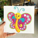 2pcs DIY Full Drill Round Diamond Painting Cute Bees Stickers Children Gift