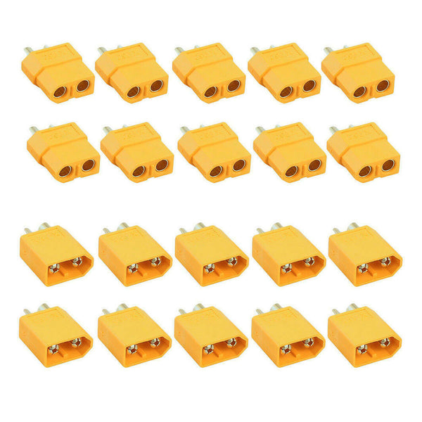 20PCS Male and Female Bullet Connectors Plugs For RC Battery XT60