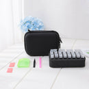 20 Grids Divided Diamond Painting Storage Box DIY Cross Stitch Tool (Black)